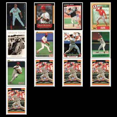 Lote de 13 tarjetas de béisbol de los Cardenales de San Luis Pinnacle Mark McGwire casi nuevo béisbol MLB Foto 1 de 4