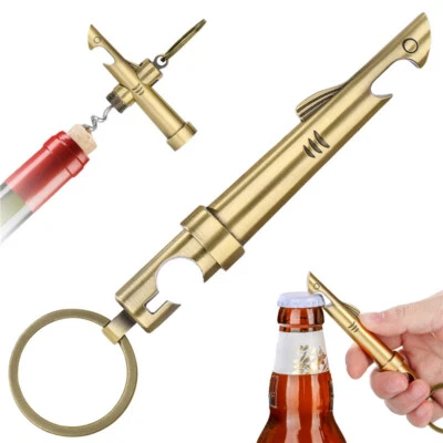 Reusable 2-in-1 Shark Design Bottle Opener Wine Stoppers Bar Accessory Corkscrew - Image 1 of 4