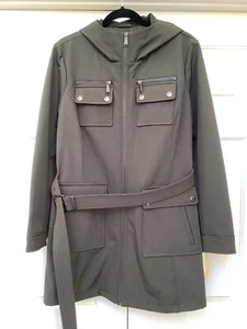 Chaqueta de lluvia Michael Kors para mujer L oliva oscuro nueva con etiquetas - Imagen 1 de 8