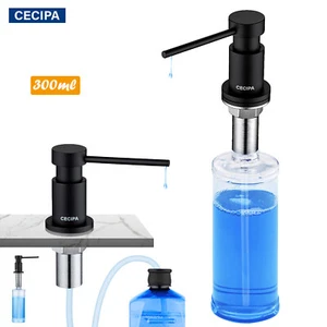 300ml Seifenspender Einbau Spülmittelspender Lotionspender Küche Zubehör Spüle - Bild 1 von 12