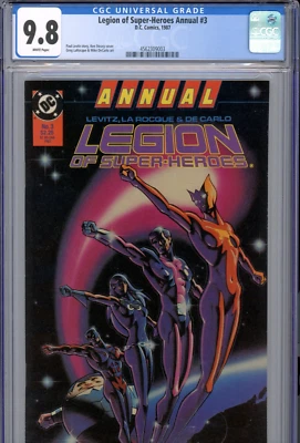 Legion of Super-Heroes Annual #3 (1987) DC CGC 9.8 White Ken Steacy - Image 1 of 3