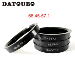 4 pcs Plastic Wheel Hub Centric rings 66.45 to 57.1 mm. OD 66.45mm ID 57.1mm - Picture 1 of 2