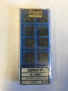 Ceratip Wendeplatten SPG-432 T00820D 10er Pack Klasse A-65 NEU - Bild 1 von 1