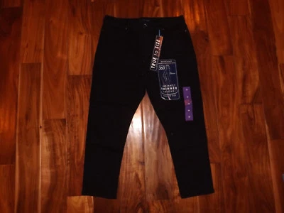 NUEVO CON ETIQUETAS BANDOLINO Suave Operador Crop Negro Lavado Denim Calce Ajustado Capris Talla 4 Foto 1 de 2