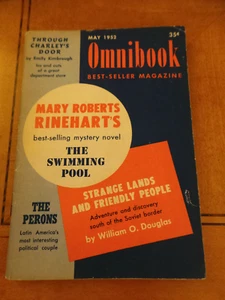 Omnibook Magazine Mary Roberts Rinehart; William Douglas; Eva Juan Peron 1952 VG - Picture 1 of 6