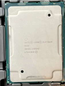 Intel Xeon Platinum 8163 SR3G1 24C 2,4 GHz 2,7/3,1 GHz 33 Mo 165 W LGA3647 DDR4-2666 - Photo 1/4