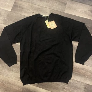 Tommy Bahama Herren Medium Buena Playa Crew schwarz Seide Nylon Pullover - Bild 1 von 5