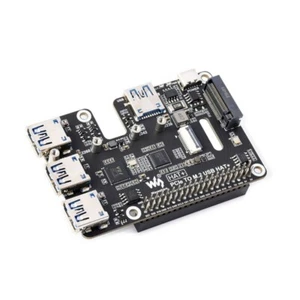 PCIe To USB 3.2 Gen1 And M.2 HAT For Raspberry Pi 5 Supports NVMe Protocol - Picture 1 of 6