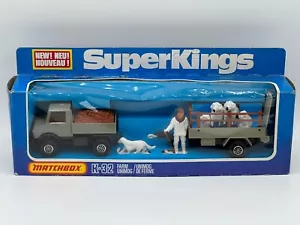 MATCHBOX SUPERKINGS UNIMOG K-30 FARM ANHÄNGER K-32 1978 MERCEDES-BENZ VERPACKT - Bild 1 von 16