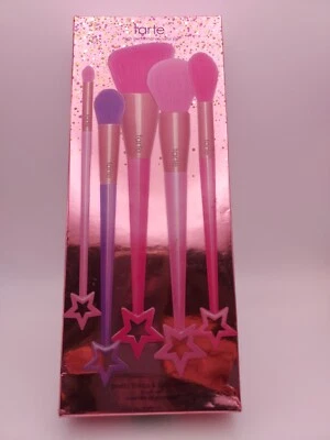 Tarte Pretty Things & Fairy Wings Makeup Brush Set 5 Brushes Box Slight Wear - Image 1 of 4