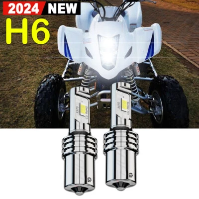 For Yamaha RAPTOR 700 700R 2006-2017 H6 Xenon White LED Headlight Bulbs Lights - Image 1 of 4
