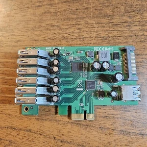 StarTech.com 7 Port PCI Express to USB 3.0 Card - NO BRACKET - Afbeelding 1 van 4