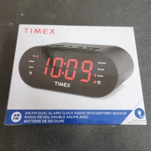 Timex T231G AM/FM Dual Alarm Clock Radio with 1.2-Inch Red Display and Line-In - Picture 1 of 6