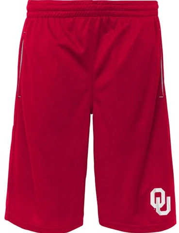 Youth Oklahoma Sooners Crimson Vector Synthetic Shorts by Outerstuff Cover