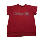 80s VTG ACTIVEWEAR Short Sleeve Raglan Sweatshirt M Michigan City Indiana GYM