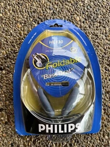 New NOS Phillips HL130 Ultra lightweight Headband Foldable Bass Beat Headphones - Picture 1 of 1