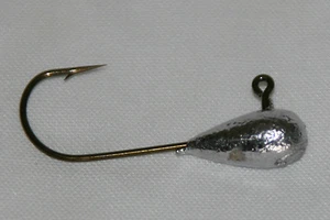 50 pezzi 3/8 oz Tube Jigs Walleye Bass Fishing Bronzo Aberdeen Hooks - Foto 1 di 1