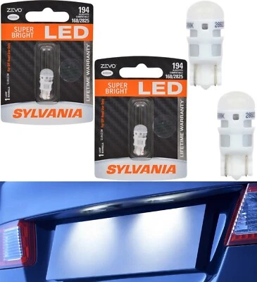 Sylvania ZEVO LED Light 194 White 6000K Two Bulbs Front Side Marker Stock JDM - Image 1 of 4