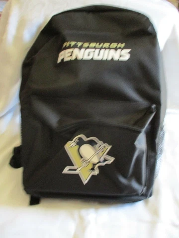 **PITTSBURGH PENGUINS Full Size Adjustable BACKPACK #4 - New w/ Tags** Cover