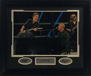 Bruce Springsteen & Billy Joel Laser Engraved Signed Framed Photo - Picture 1 of 1