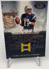 2001 DREW BLEDSOE GOAL POST COVER Hot Prospects TD FEVER Relic Card PATRIOTS