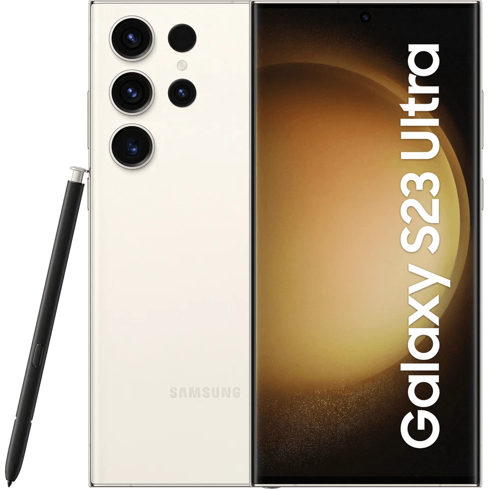 Samsung Galaxy S23 Ultra SM-S918B/DS - 256GB - Cream (Ohne Simlock) (Dual SIM)