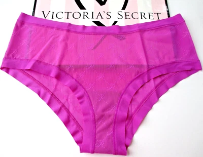 Panty descarado de malla VICTORIA'S SECRET PINK No Show VS púrpura Berry Bliss S M L NUEVO CON ETIQUETAS Foto 1 de 4