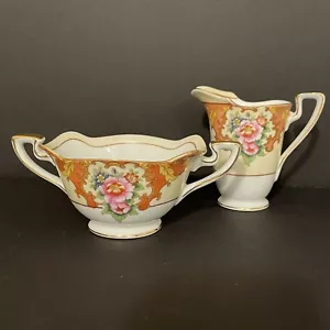 Antico set crema e zucchero Noritake Japan 1918-1921 - Foto 1 di 12