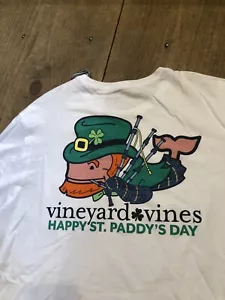 Vineyard Vines Herren LS St. Patrick Pocket Tee T-Shirt kleiner Dudelsack Wal $ 48 - Bild 1 von 12