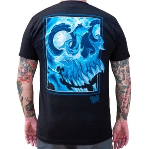 Black Market Art Nguyen Skull Men's Cotton Tattoo Tee T-Shirt S-M-L-XL-XXL NWT - Picture 1 of 9