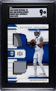 Panini National Treasures 2023 #RDM-HHH Hendon Hooker Rookie Gold SGC 9 - Imagen 1 de 2