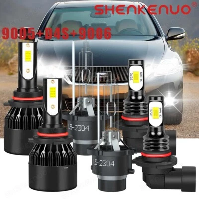 Para Lexus GS300 2005-2006 HID LED Faros haz alto bajo + KIT de faros antiniebla Foto 1 de 4