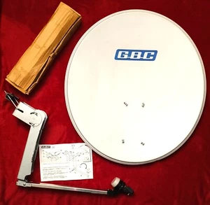 PARABOLA OFFSET GBC 80 CM - KIT COMPLETO DI LNB 1 USCITA - Foto 1 di 12