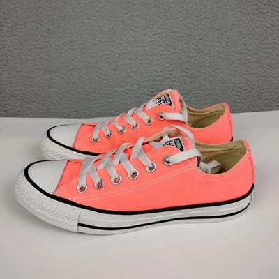 Converse Shoes Womens 7 Chuck Taylor All Star Low Top Hyper Orange Neon Sneakers - Image 1 of 4