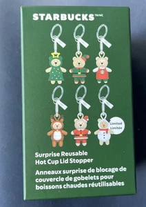 Starbucks Holiday 2025 Sorprese Tappo Coperchio Tazza Calda Riutilizzabile Edizione Limitata - Foto 1 di 4