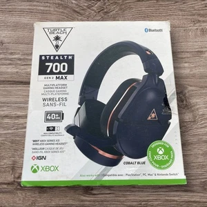 Turtle Beach Stealth 700 Gen 2 Max Cobalt Blue Wireless Gaming Headset for PC - Picture 1 of 8