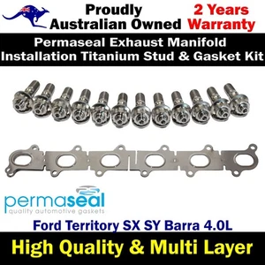 Kit de tacos y juntas de titanio colector permaseal para Ford Territory SX SY Barra 4,0 L - Imagen 1 de 6