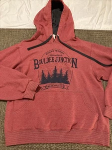 North Woods Adventures Boulder Junction Wisconsin Hoodie Größe Small - Bild 1 von 8