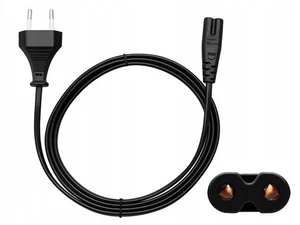 Netzkabel Stromkabel Kabel Strom Stecker auf C7 mit 2x Buchse Löcher TV SAMSUNG - Bild 1 von 1