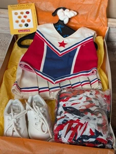 Costume cheerleader Pleasant Company American Girl bambola rosso bianco blu vestito - Foto 1 di 7