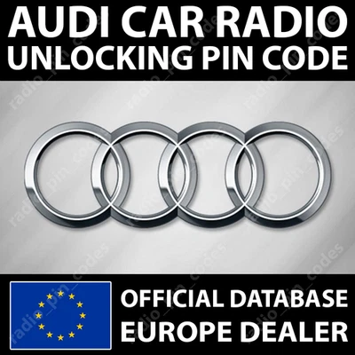 AUDI RADIO NAVIGATION UNLOCK PIN CODE FOR CHORUS CONCERT SYMPHONY RNS-D RNS-E - Bild 1 von 4