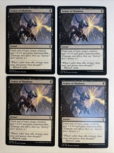4x Baldur's Gate Armor Of Shadows NM/M Magic The Gathering Mtg - Bild 1 von 2