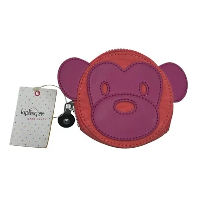 Kipling Monkey Marguerite 4.5” Monedero Bolsa Muy Bayas Rosa Combo Nuevo con Etiqueta Foto 1 de 4
