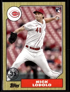 2022 Topps Update #87TBU-16 Nick Lodolo 1987 NM-MNT - Picture 1 of 2