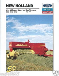Farm Equipment Brochure - New Holland - 565 72 et al Baler Thrower 1990 (F3767) - Picture 1 of 1