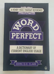 Word Perfect, ein Wörterbuch des aktuellen englischen Gebrauchs, 1987, 1. amerikanische Ausgabe - Bild 1 von 5