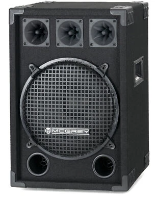 MCGREY Altavoz DJ PA Disco Bass Box 12" (30cm) Subwoofer 2 vías Club System 600W