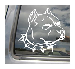 Pit Bull Dog Head - American Pitbull Terrier Car Auto Vinyl Decal Sticker 01248 - Picture 1 of 2