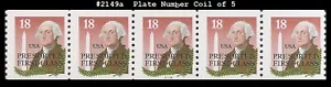USA5 #2149a MNH PNC5 Pl #33333 Gloss Gum George Washington & Monument - Picture 1 of 1