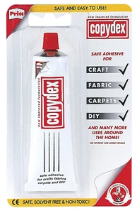 Pritt Copydex Adhesive Craft Carpet Fabric Textile Leather DIY Bonding Glue 50ml - Picture 1 of 1